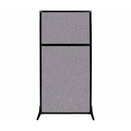 Versare Work Station Screen 33" x 70" Cloud Gray Fabric 1841108
